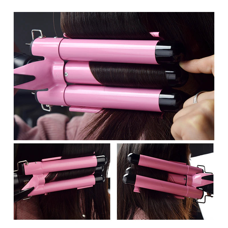 Professional Hair Curling Iron Ceramic Triple Barrel Hair Curler Irons Hair Wave Waver Styling Tools Hair Styler Wand